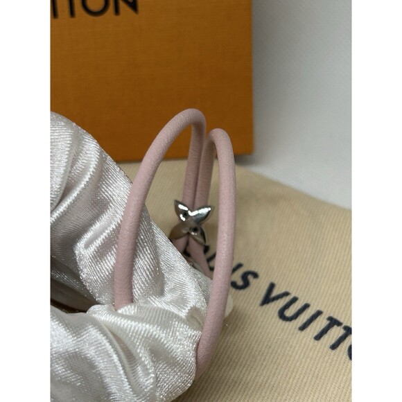 Louis Vuitton Keep A Secret M6677F Pink Leather Metal Bracelet 6 inches - Picture 9 of 13